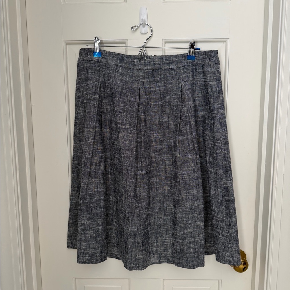 Talbots Linen Gray Women's Skirt